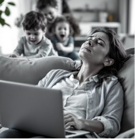 Mother and child reading